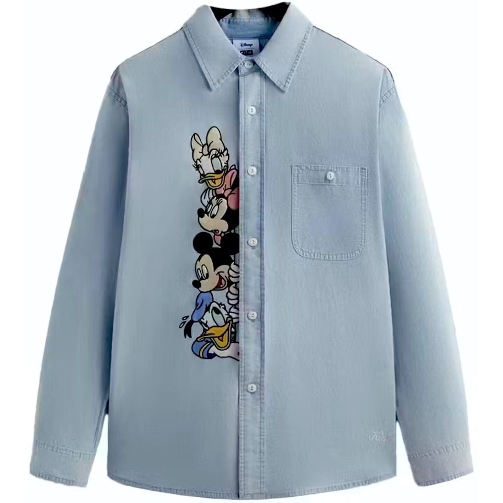 KITH x Disney Mickey & Friends Chambray Apollo Shirt